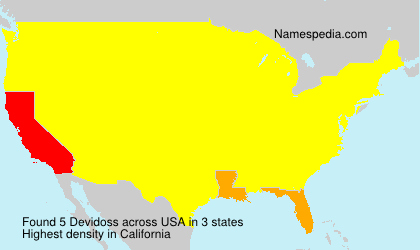 Surname Devidoss in USA Surname Devidoss in USA