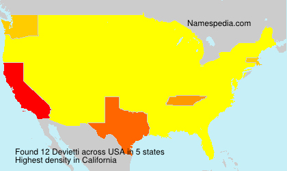 Surname Devietti in USA Surname Devietti in USA