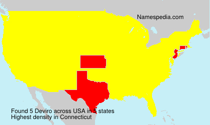 Surname Deviro in USA Surname Deviro in USA