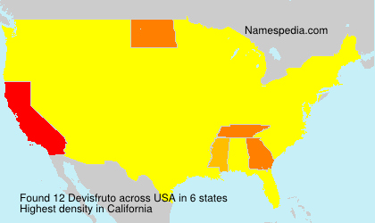 Surname Devisfruto in USA Surname Devisfruto in USA