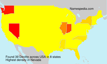 Surname Devitte in USA Surname Devitte in USA