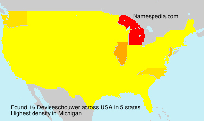 Surname Devleeschouwer in USA Surname Devleeschouwer in USA