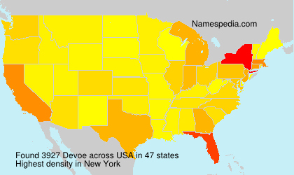 Surname Devoe in USA Surname Devoe in USA