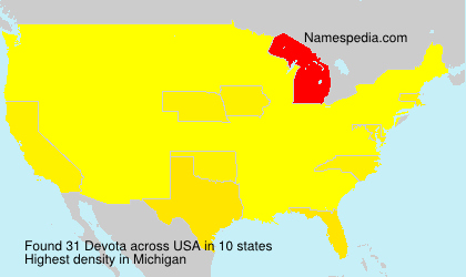 Surname Devota in USA Surname Devota in USA