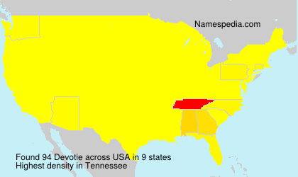 Surname Devotie in USA Surname Devotie in USA