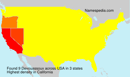Surname Devouassoux in USA Surname Devouassoux in USA