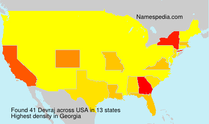 Surname Devraj in USA Surname Devraj in USA
