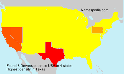 Surname Devreeze in USA Surname Devreeze in USA