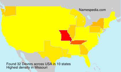 Surname Devres in USA Surname Devres in USA