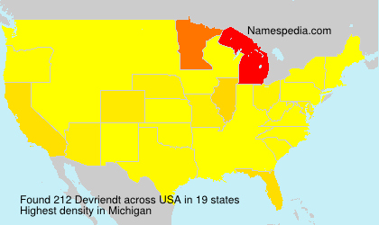 Surname Devriendt in USA Surname Devriendt in USA