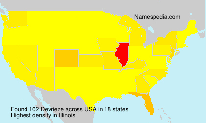 Surname Devrieze in USA Surname Devrieze in USA