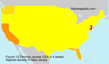 Surname Devroey in USA Surname Devroey in USA