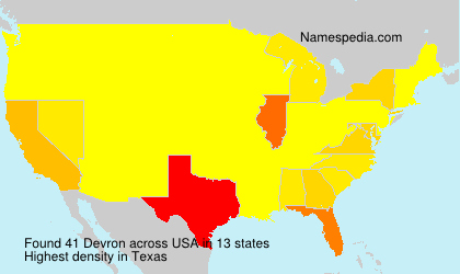 Surname Devron in USA Surname Devron in USA