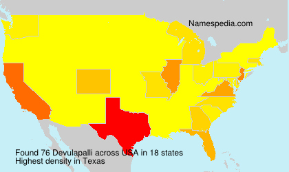Surname Devulapalli in USA Surname Devulapalli in USA