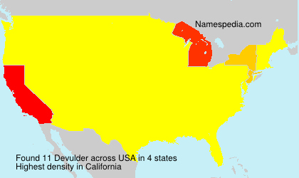 Surname Devulder in USA Surname Devulder in USA