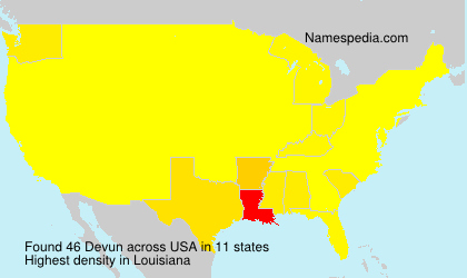 Surname Devun in USA Surname Devun in USA
