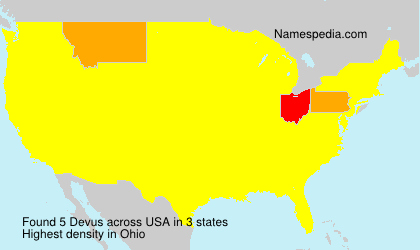 Surname Devus in USA