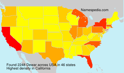 Surname Dewar in USA Surname Dewar in USA