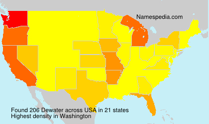 Surname Dewater in USA Surname Dewater in USA