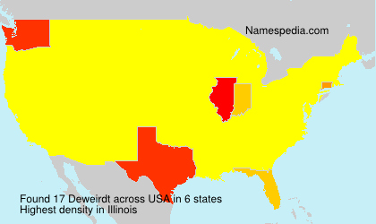 Surname Deweirdt in USA Surname Deweirdt in USA