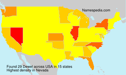Surname Dewel in USA Surname Dewel in USA