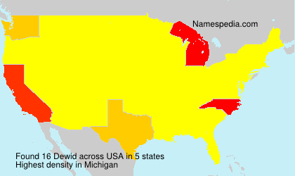 Surname Dewid in USA Surname Dewid in USA