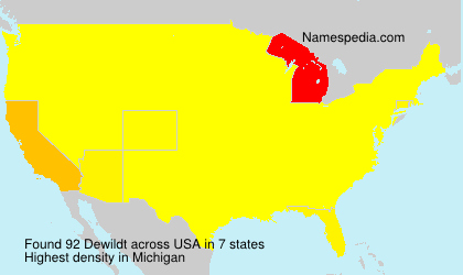 Surname Dewildt in USA Surname Dewildt in USA