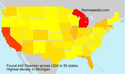Surname Dewinter in USA Surname Dewinter in USA
