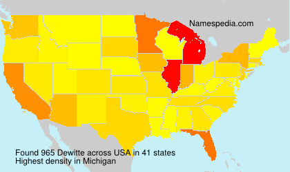 Surname Dewitte in USA Surname Dewitte in USA