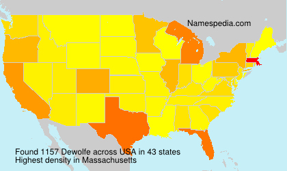 Surname Dewolfe in USA Surname Dewolfe in USA