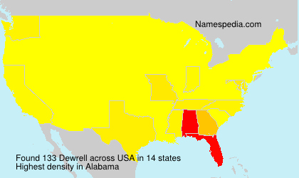 Surname Dewrell in USA Surname Dewrell in USA