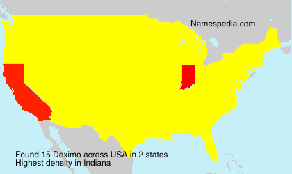 Surname Deximo in USA Surname Deximo in USA