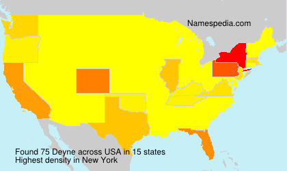 Surname Deyne in USA Surname Deyne in USA