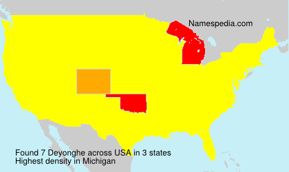 Surname Deyonghe in USA Surname Deyonghe in USA