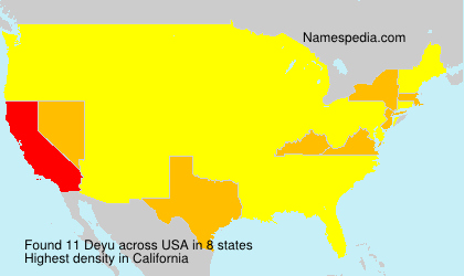 Surname Deyu in USA Surname Deyu in USA