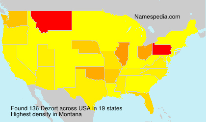 Surname Dezort in USA Surname Dezort in USA