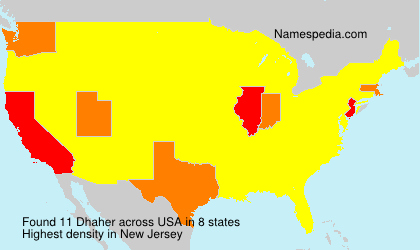 Surname Dhaher in USA