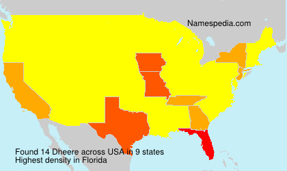Surname Dheere in USA Surname Dheere in USA