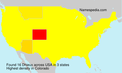 Surname Dhieux in USA Surname Dhieux in USA