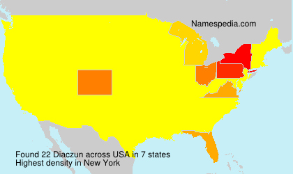 Surname Diaczun in USA