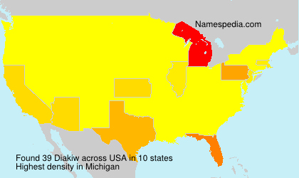 Surname Diakiw in USA Surname Diakiw in USA