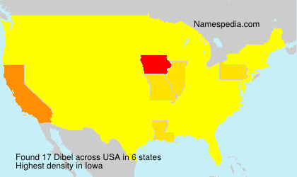 Surname Dibel in USA