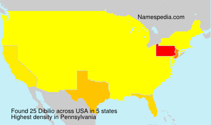 Surname Dibilio in USA Surname Dibilio in USA