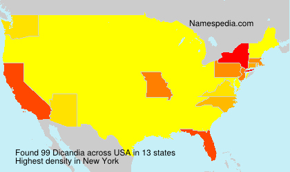 Surname Dicandia in USA Surname Dicandia in USA