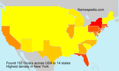 Surname Dicara in USA