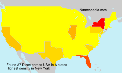 Surname Dicce in USA Surname Dicce in USA
