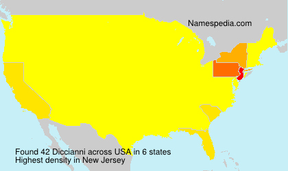 Surname Diccianni in USA Surname Diccianni in USA