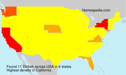Surname Dichek in USA Surname Dichek in USA