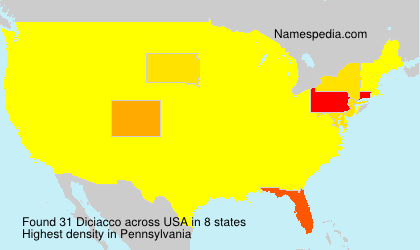 Surname Diciacco in USA Surname Diciacco in USA