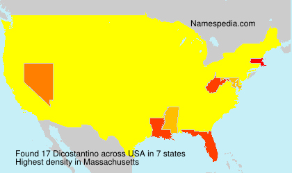 Surname Dicostantino in USA Surname Dicostantino in USA
